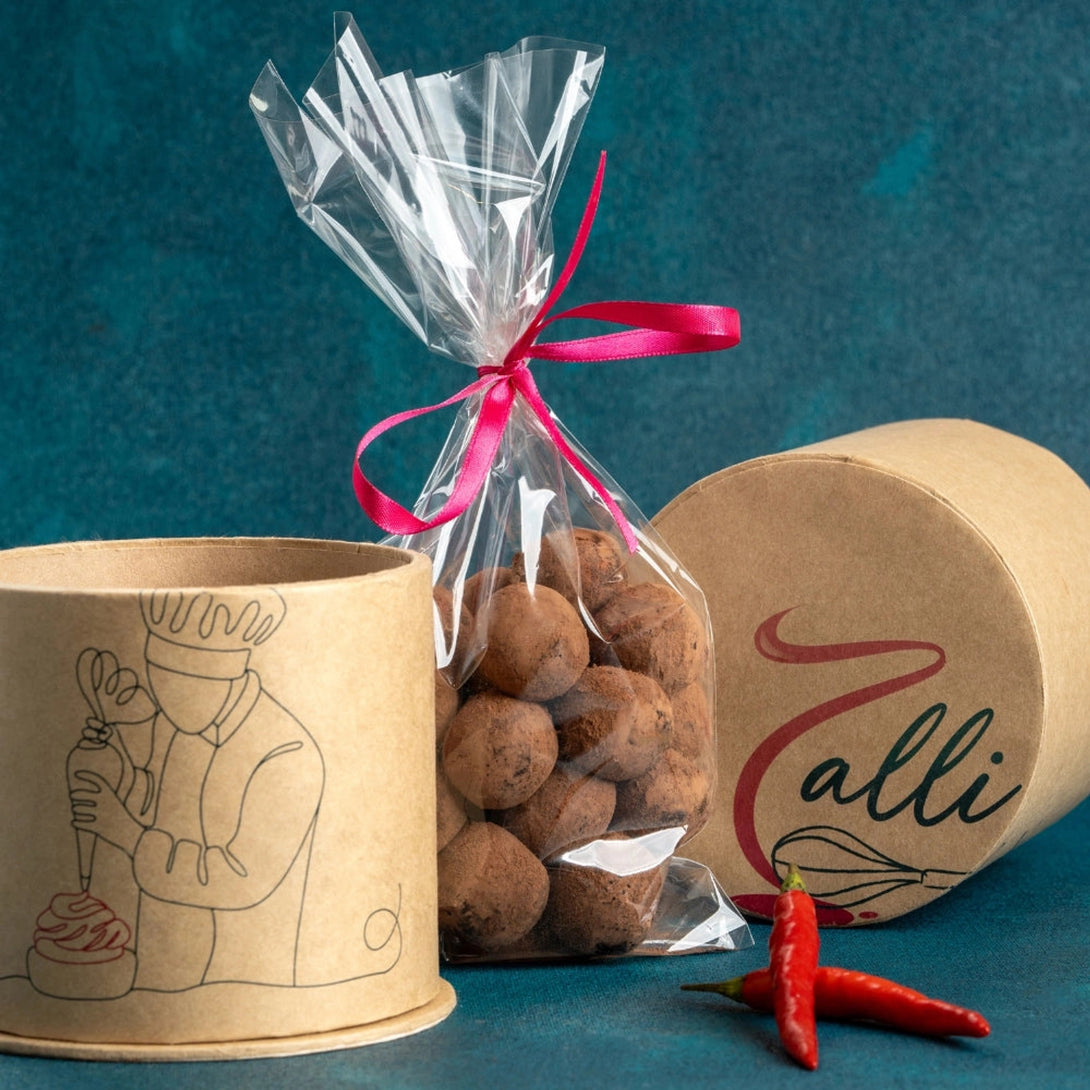 7alli Chocolate Truffles with Chili Hint (30 pcs) - 7alli Chocolate Truffles with Chili Hint (30 pcs)
