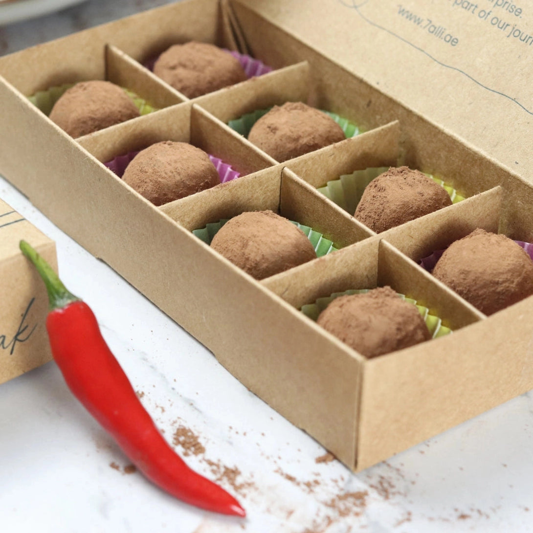 7alli Chocolte Truffles w Chili Hint  (8 pcs) - 7alli Chocolte Truffles w Chili Hint  (8 pcs) - View 15