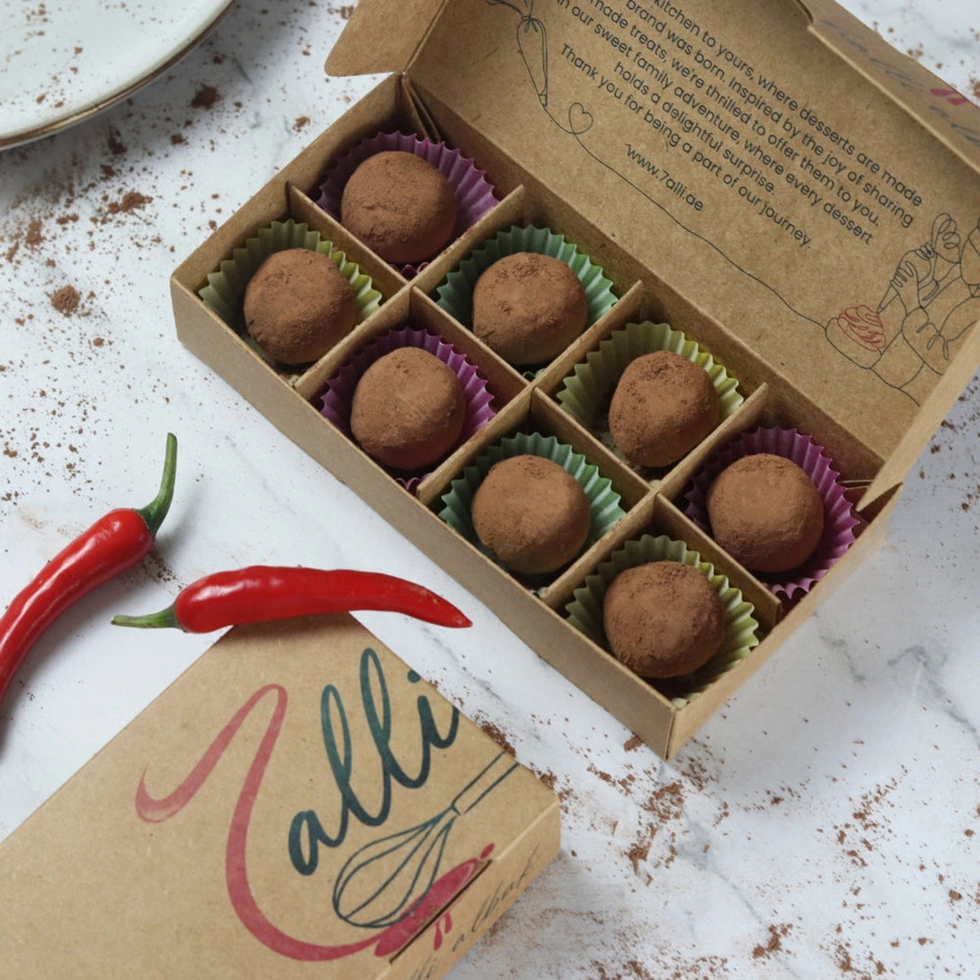 7alli Chocolte Truffles w Chili Hint  (8 pcs) - 7alli Chocolte Truffles w Chili Hint  (8 pcs) - View 13