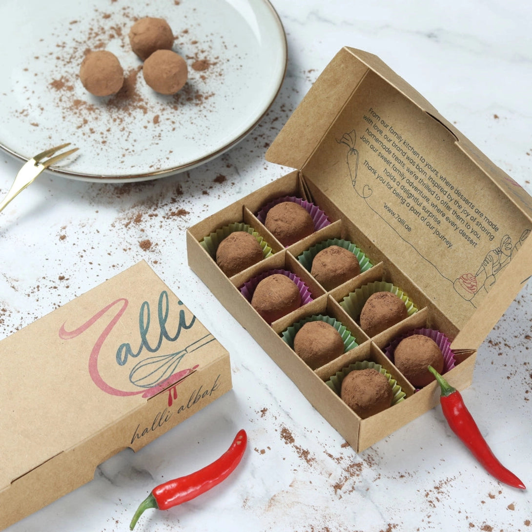 7alli Chocolte Truffles w Chili Hint  (8 pcs) - 7alli Chocolte Truffles w Chili Hint  (8 pcs) - View 14